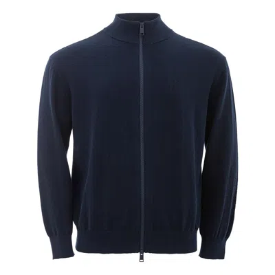 ARMANI EXCHANGE ELEGANT BLUE COTTON SWEATER FOR MEN