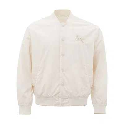 Armani Exchange Elegant Men's Designer Men's Jacket In White