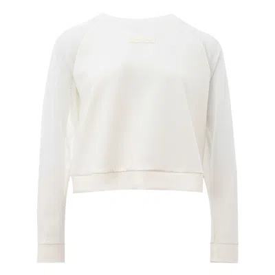 Armani Exchange Elegant White Polyamide Sweater For Women