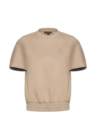 Armani Exchange Embellished Top In Neutral