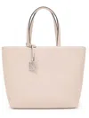 Armani Exchange Embossed-logo Pattern Tote Bag In Neutrals