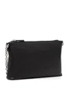 Armani Exchange Embossed-logo Shoulder Bag In Black