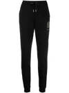 Armani Exchange Logo-print Track Pants In Schwarz