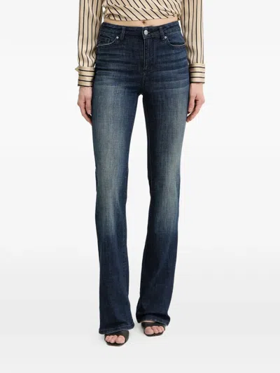 Armani Exchange Five-pockets Faded Jeans In Blue