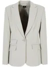 Armani Exchange Single-breasted Blazer In Neutrals