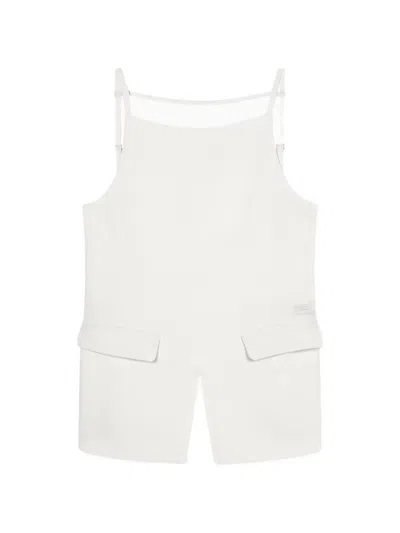 ARMANI EXCHANGE FLAP-POCKET OPEN-BACK TOP