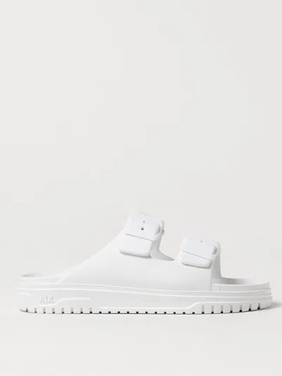 Armani Exchange Flat Sandals  Woman Color White In 白色