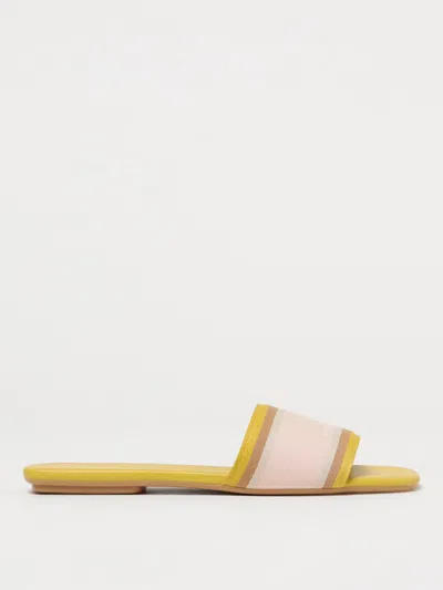 Armani Exchange Flat Sandals  Woman Color Yellow