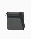 Armani Exchange Flat Shoulder Bag With Allover Logo In Green