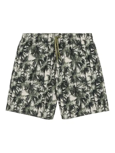 ARMANI EXCHANGE FLORAL-PRINT SWIM SHORTS