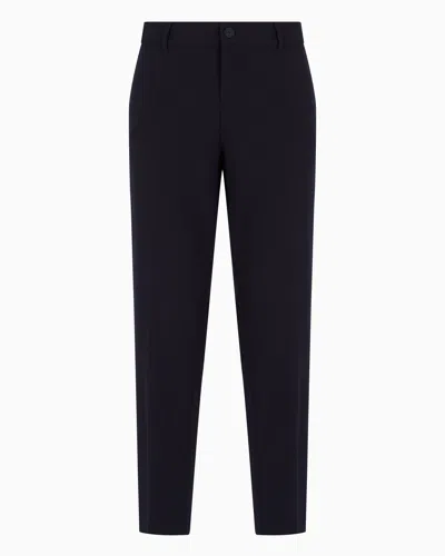 Armani Exchange Formal Trousers In Black