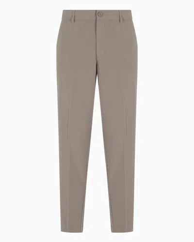 Armani Exchange Formal Trousers In Beige