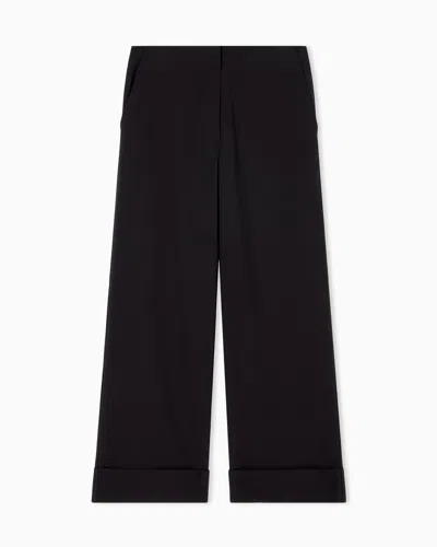 Armani Exchange Formal Trousers In Black