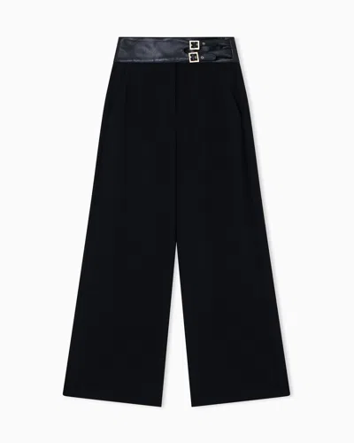 Armani Exchange Formal Trousers In Black