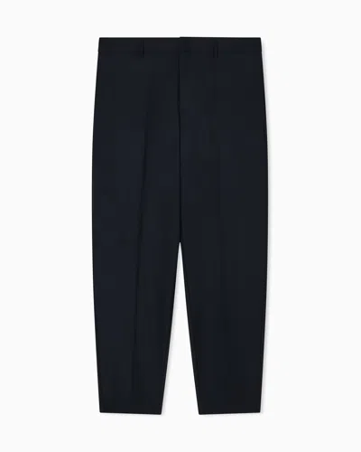 Armani Exchange Formal Trousers In Blue