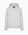 Armani Exchange Logo-print Cotton Hoodie In Grey