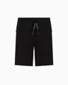 Armani Exchange French Terry Shorts In Black