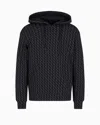 Armani Exchange French Terry Sweatshirt In Black