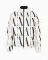 Armani Exchange Puffer Jacket White Polyester In White