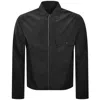 Armani Exchange Full Zip Overshirt Black In Black
