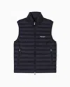 Armani Exchange Full Zip Sleeveless Down Jacket In Black