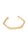 Armani Exchange Geometric-shaped Cuff Bracelet In Gold