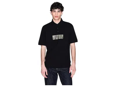 Armani Exchange Gold Detail Cotton Polo