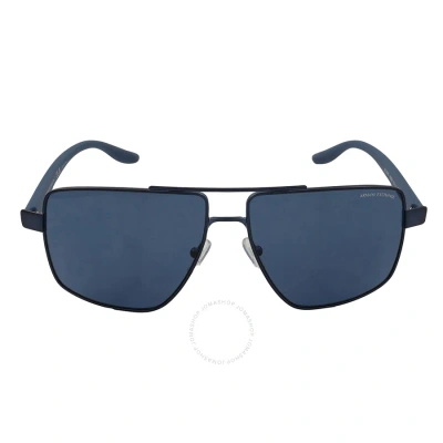Armani Exchange Gradient Blue Pilot Men's Sunglasses Ax2037s 609580 60