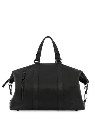 Armani Exchange Grained-texture Zip-detail Holdall In Red