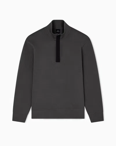 Armani Exchange Graphic Logo Sweatshirt In Brown