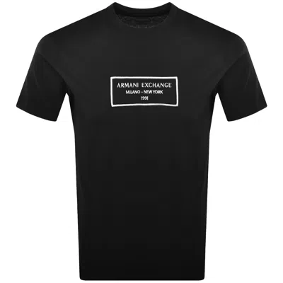 Armani Exchange Graphic Logo T Shirt Black