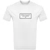Armani Exchange Graphic Logo T Shirt Off White In White