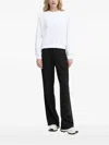 Armani Exchange Graphic-print Crew-neck Sweatshirt In White