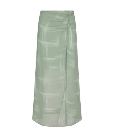ARMANI EXCHANGE GRAPHIC-PRINT MIDI SKIRT