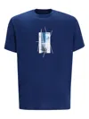 Armani Exchange T-shirt Mit Grafischem Print In Blue