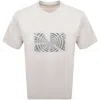 Armani Exchange Graphic T Shirt Beige In Neutral