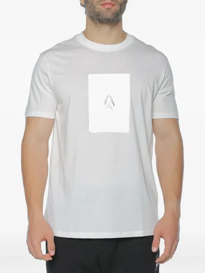 Armani Exchange Graphic-print T-shirt In Gray