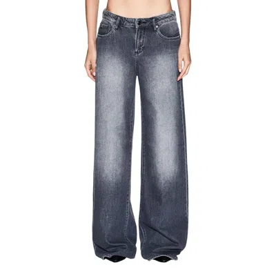 Armani Exchange Gray Cotton Relaxed Fit Jeans In Neutral