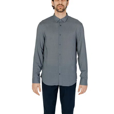 Armani Exchange Mens Shirt 3dzc48 Znrnz In Urban Chic Geometric Brick 7801