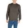 Armani Exchange Patterned Crew-neck Sweater In Green