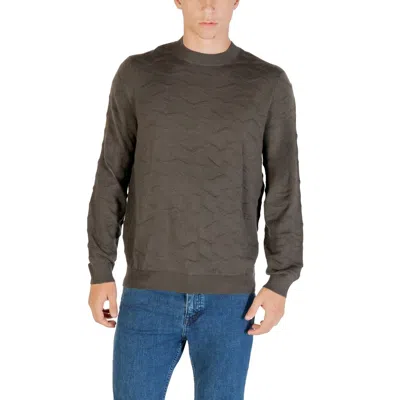 ARMANI EXCHANGE GREEN MARABOU SWEATSHIRT