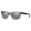 Armani Exchange Grey Mirrored Silver Square Unisex Sunglasses Ax4026s 8239z3 56