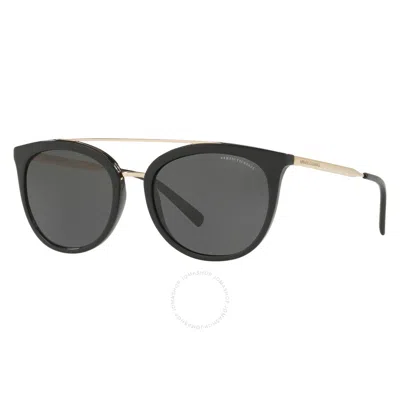 Armani Exchange Grey Oval Ladies Sunglasses Ax4068sf 815887 55 In Black