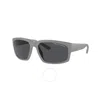 Armani Exchange Grey Rectangular Men's Sunglasses Ax4142su 818087 61