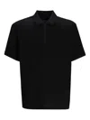 Armani Exchange Poloshirt Mit Kurzem Reissverschluss In Black