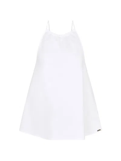 Armani Exchange Halterneck Blouse In White