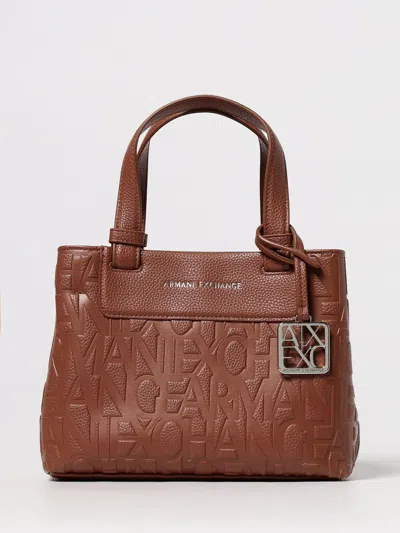 Armani Exchange Handbag  Woman Color Leather In Brown