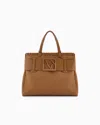 Armani Exchange Handbag With Asv Logo Detail In Brown