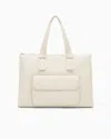 Armani Exchange Handbag With External Pocket In Sand