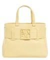 Armani Exchange Handbag With Asv Logo Detail In Yellow